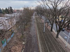 <p>Trasa planowanej drogi rowerowej wzdłuż ulicy Olszewskiego&nbsp;</p>