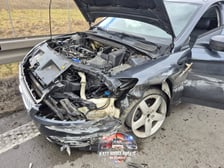 Wypadek na autostradzie A4 między węzłami Kąty Wrocławskie i Kostomłoty, 13 lutego 2026 r.