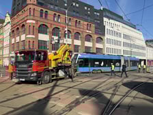 <p>Wykolejenie tramwaju na Kazimierza Wielkiego i Ruskiej</p>