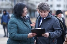 <p>Мітинг до четвертої річниці російського вторгнення в Україну. Площа Новий Тарг, 24 лютого 2026 року</p>