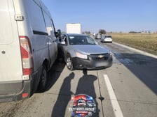 Zderzenie 4 samochodów na autostradzie A4, 27.02.2026 r.