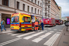 Interwencja strażaków w kamienicy przy Sępa-Szarzyńskiego