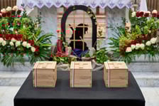 Uroczystość pochówku ofiar zbrodni katyńskiej w Kościele Garnizonowym we Wrocławiu