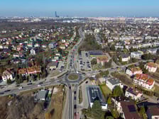 <p>Osiedle Wojszyce we Wrocławiu, widok z drona.</p>