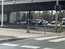 <p>Wypadek na Żmigrodzkiej 10 marca</p>