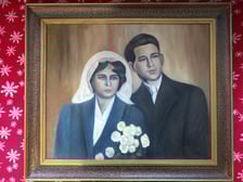 Jeden z portretów ślubnych, który będzie można zobaczyć na wystawie w Galerii MiserArt we Wrocławiu