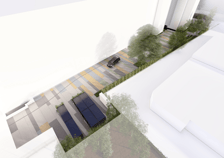 <p>Wąskie podw&oacute;rze będzie bardziej kolorowe po remoncie ciąg&oacute;w komunikacyjnych</p>