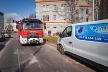 Zderzenie autobusu z busem na ulicy Piłsudskiego w pobliżu Pl. Orląt Lwowskich
