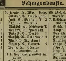 <p>Wrocławska książka adresowa z 1943 roku, Gliniana 59.</p>