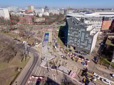 Remont torowiska w rejonie skrzyżowania Glinianej z Borowską