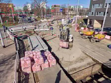 Remont torowiska w rejonie skrzyżowania Glinianej z Borowską