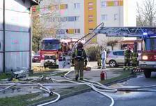 Pożar magazynu  na terenie Wojewódzkiego Szpitala Specjalistycznego we Wrocławiu przy ulicy Kamieńskiego
