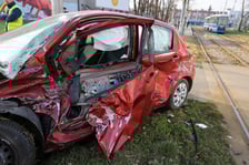 Wypadek przy ul. Strzegomskiej we Wrocławiu, 19.03.2026 r.