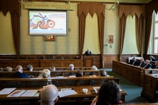 Uczestnicy Komitetu Monitorującego Strategię Wrocław 2050.