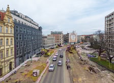 Prace na budowie węzła przesiadkowego Drobnera-Dubois