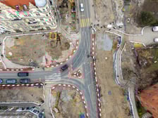 Prace na budowie węzła przesiadkowego Drobnera-Dubois