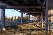 Estakada na Alei Sobieskiego - zdjęcie ze stycznia tego roku