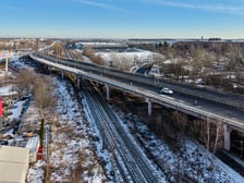 Estakada na Alei Sobieskiego - zdjęcie ze stycznia tego roku