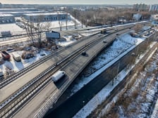 Estakada na Alei Sobieskiego - zdjęcie ze stycznia tego roku