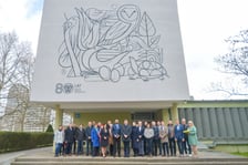 Nowy mural Oteckiego na budynku Katedry Epizootiologii z Kliniką Ptaków i Zwierząt Egzotycznych Uniwersytetu Przyrodniczego we Wrocławiu