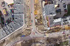 Przebudowa ulicy Dubois (na zdjęciu z 31 marca) to jeden z elementów budowy węzła przesiadkowego Drobnera-Dubois