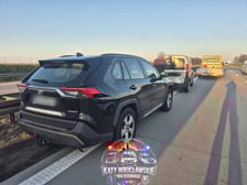 <p>Kolizja na A4 w stronę Wrocławia - spory zator</p>