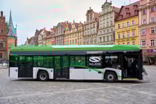 Demonstracyjny Solaris Urbino 12 Electric na wrocławskim Rynku