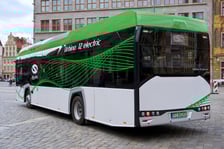 Demonstracyjny Solaris Urbino 12 Electric na wrocławskim Rynku