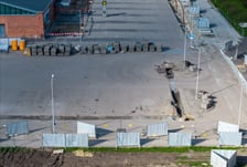 Budowa przy Centrum Historii Zajezdnia