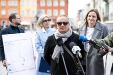 Ograniczenia w ruchu na placu Solnym. Konferencja. Arkadiusz Pańka, przedsiębiorca