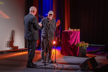 <p>Wojciech Smarzowski. Gala zakończenia Festiwali Reżyserii Filmowej i Aktorstwa Filmowego we Wrocławkskim Centrum Kongresowym</p>