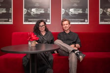 <p>Katarzyna Sobańska i Marcel Sławiński, scenografowie filmu &bdquo;Ojczyzna&rdquo;</p>