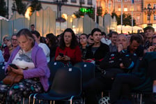 Kino plenerowe w Rynku w ramach festiwalu Tauron Nowe Horyzonty.