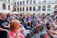 <p>Koncert 2 sierpnia na dziedzińcu Synagogi pod Białym Bocianem&nbsp;</p>
