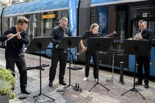 <p>Uroczystość nadania imienia Andrzeja Markowskiego tramwajowi MPK Wrocław</p>