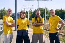 <p>Wrocławscy tancerze zapowiadają Polską Platformę Tańca specjalnym performansem</p>