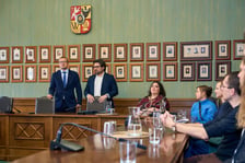 <p>Wręczenie dyplom&oacute;w laureatom programu &bdquo;Wrocławskie Wydawnictwa Muzyczne&rdquo;</p>