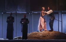 <p>Scena z musicalu &bdquo;Kościuszko&rdquo; w Teatrze Muzycznym Capitol</p>
