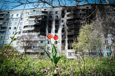 Charków w trakcie bombardowań