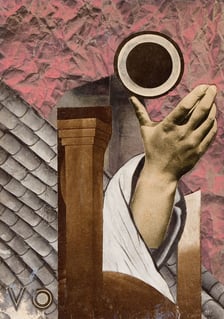 <p>Margit Sielska, Voila, 1934, fotokolaż, papier</p>