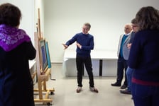 Wizyta Michael Gauthier w Pawilonie Czterech Kopuł. Muzeum Sztuki Współczesnej we Wrocławiu