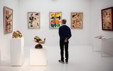 Wizyta Michael Gauthier w Pawilonie Czterech Kopuł. Muzeum Sztuki Współczesnej we Wrocławiu