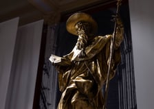<p>Dzieła wrocławskiego rzeźbiarza z XVIIIwieku Johanna Georga Urbansky'ego &ndash; św. Hieronim</p>