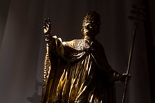 <p>Dzieła wrocławskiego rzeźbiarza z XVIIIwieku Johanna Georga Urbansky'ego &ndash; św. Grzegorz Wielki</p>