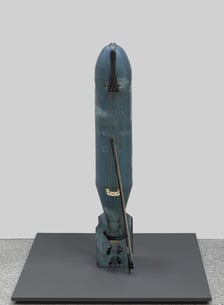 <p>Charlotte Moorman,&nbsp; Bomb Cello (Performance Bomb for John Cage's 26&rsquo;1.1499&rdquo; for A String Player), 1965_90 Schenkung Sammlung Hoffmann, Staatliche Kunstsammlungen Dresden,&nbsp; Courtesy of Charlotte Moorman A</p>
