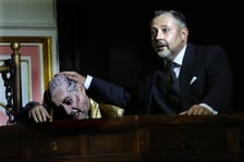 <p>Pr&oacute;ba do spektaklu&nbsp;&bdquo;Czarodziejski flet w Breslau&rdquo; w Operze Wrocławskiej</p>