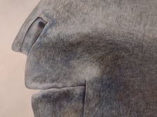 Fragment obrazu Zdzisława Beksińskiego z wystawy „Beksiński we Wrocławiu” w IASE