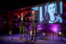 <p>Wiceprezydent Wrocławia Jakub Mazur, Jerzy Pietraszek, dyrektor Wydziału Kultury UM</p>
