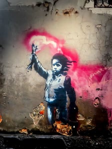 Z wystawy The Mystery of Banksy