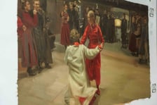 <p>Wystawa obraz&oacute;w-klatek filmowych z &bdquo;Chłop&oacute;w&rdquo; Doroty Kobieli-Welchman i Hugh Welchmana w Pałacu Kr&oacute;lewskim</p>